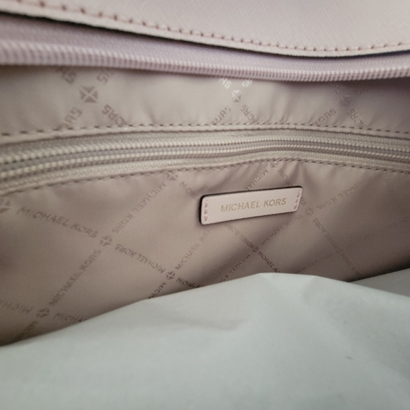 Michael Kors Gilly Large Drawstring Tote Light Powder Blush Pink MK Miami - Picture 7 of 7